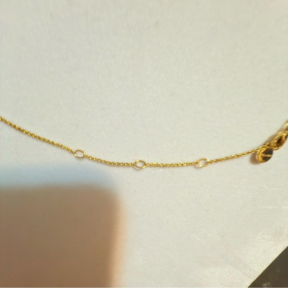 Stella & Dot #1 Elegant Gold tone Crescent Necklace - Picture 5 of 7